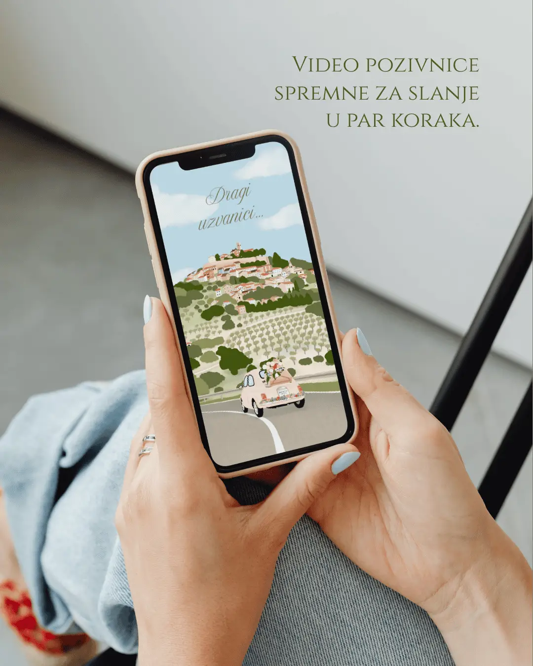 GREEN Wedding Invite | Digitalna pozivnica za vjenčanje - Image 2